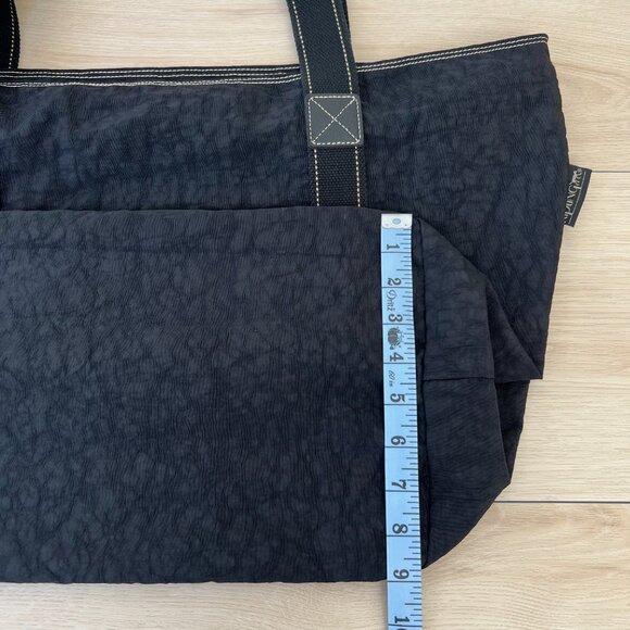 Vintage Early 2000s Kipling Women's Black Large Travel Tote Bag / Minimalist - Picture 13 of 16